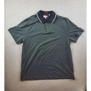 Ted Baker Shirt Mens XL Black Gray Preppy Pique Casual Golf Polo - Athleisure‎
